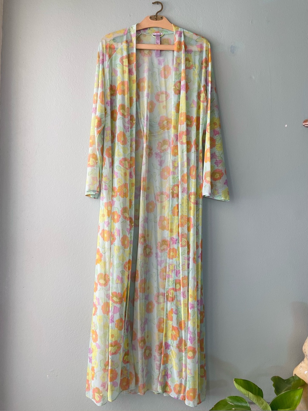 Savage X | Retro Groovy Floral Long Sheer Duster Robe